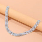 Versatile and unique crystal collar chain