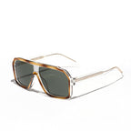 New Y2K Style Cool Square New Retro Rim Sunglasses Men's TR90 Sunglasses Women's Cross-border Big Frame Trend