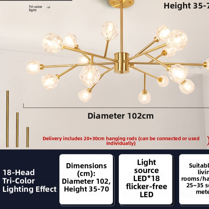 Modern LED Chandelier Lighting for Home and Restaurant