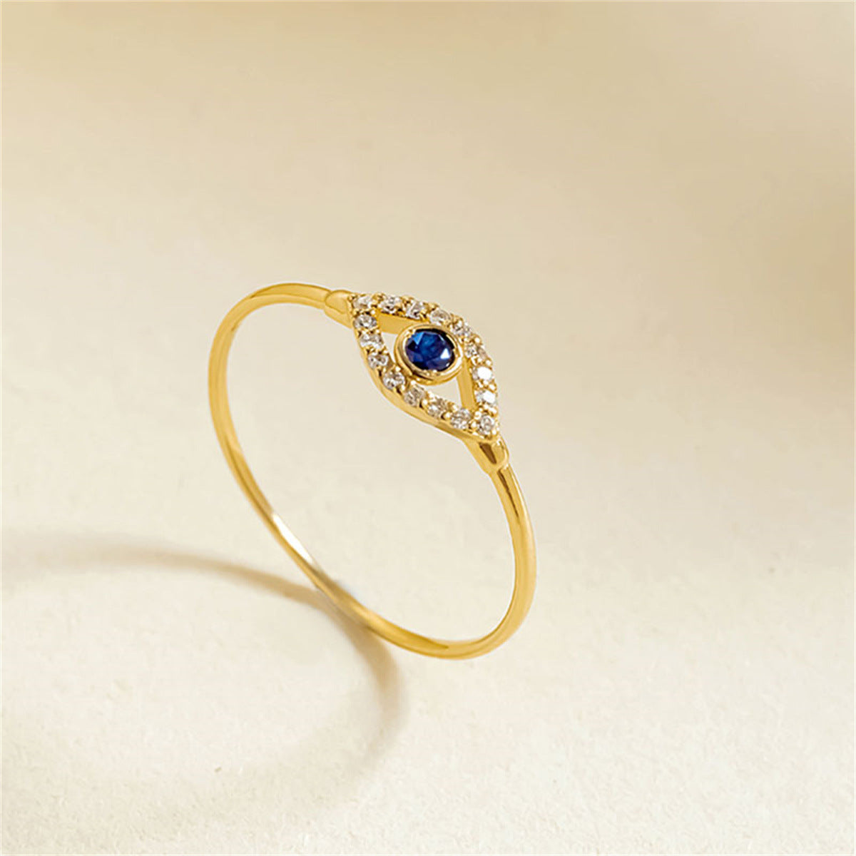 Fashionable Devil Eye Design Ring Unique Women Jewelry