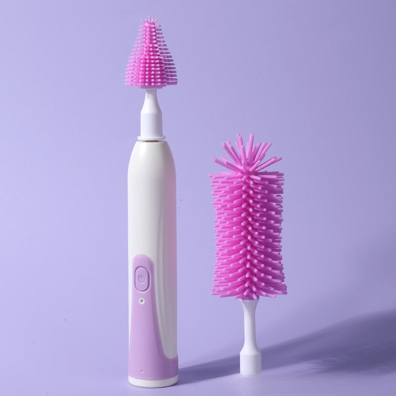 Electric Baby Bottle Nipple Straw Cleaning Brush Set
