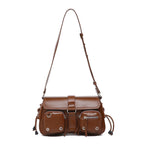 Trendy and Cool Textured Underarm Baguette Bag