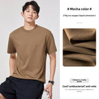 Men's Ice Oxygen Cool Feeling Short Sleeve T-shirt