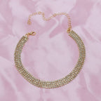 Versatile and unique crystal collar chain