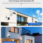 Outdoor Solar Powered 4G WiFi PTZ Surveillance Camera