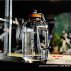 Gradient Color Sports Water Bottle with Straw